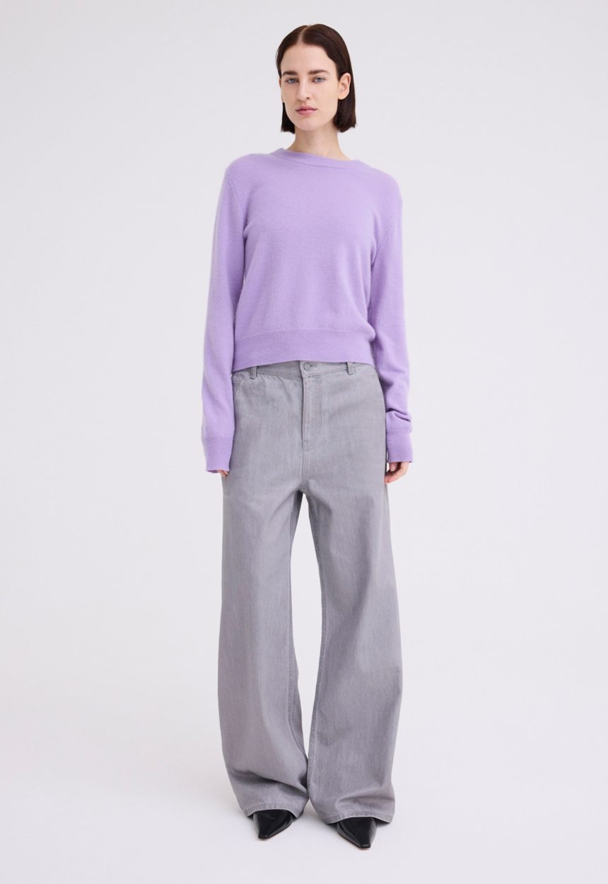 Jac+Jack Peter Cashmere Sweater - Peri Peri Lilac